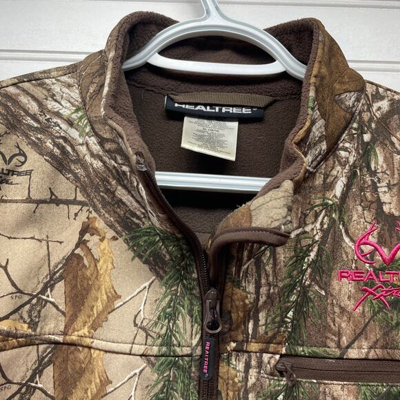 Realtree Xtra Brown Camo Zip Up Jacket w/Side Panels Size XL - Picture 3 of 14